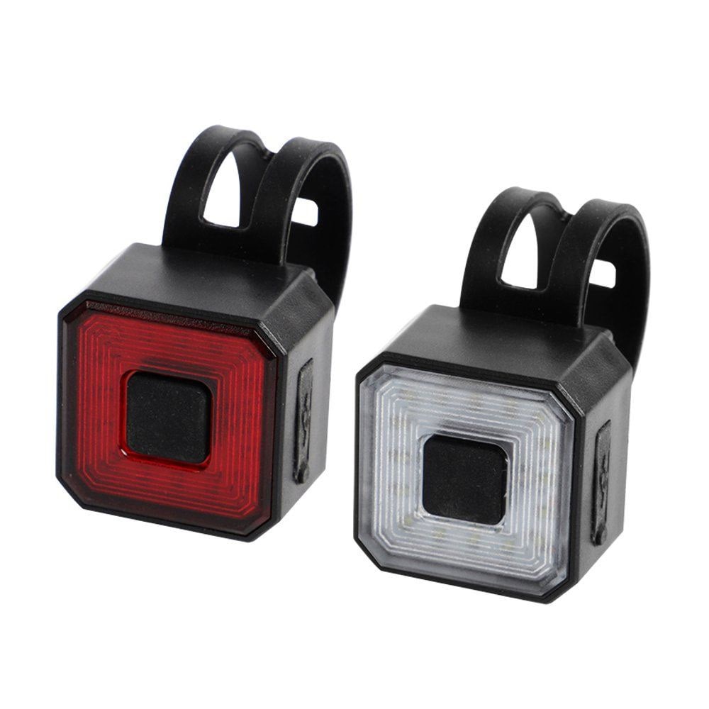 Sykkellys bak/for med USB-lading og 50 lm lysstyrke