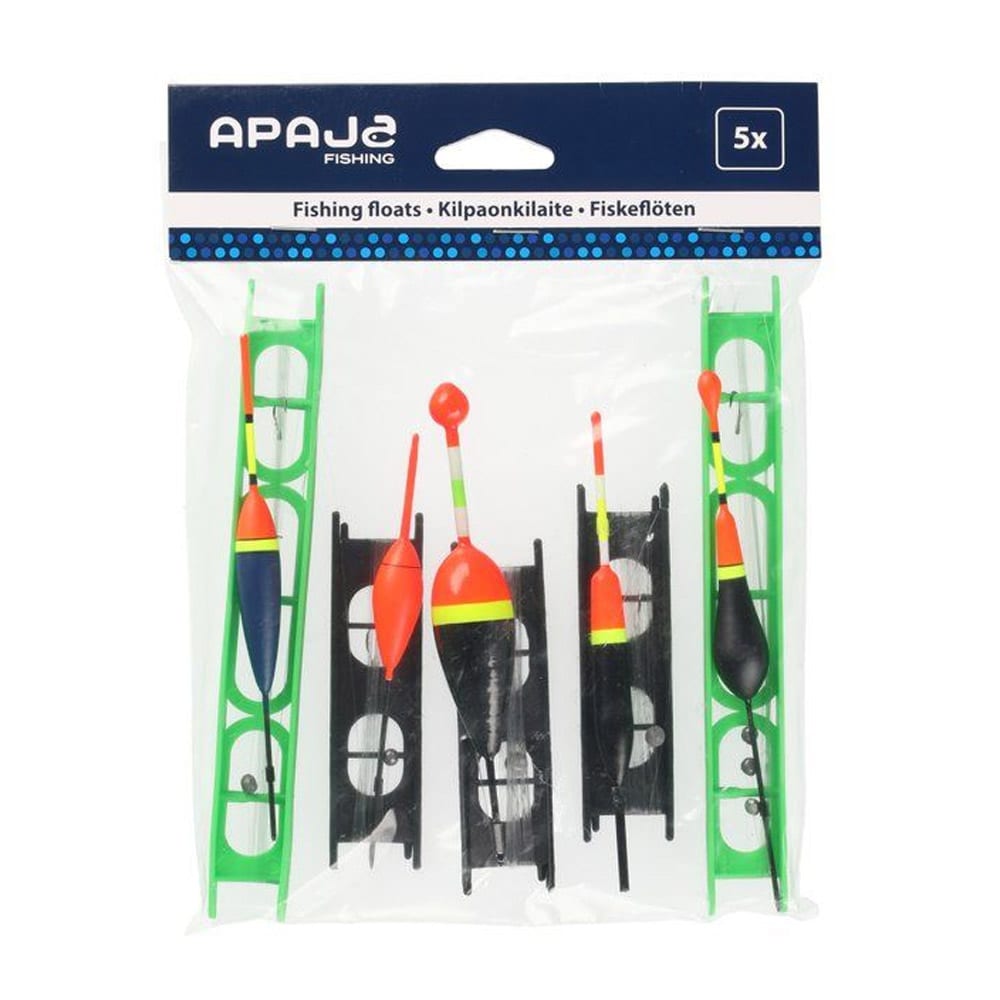 Fiskedupper med ferdig rigg – 5-pakning