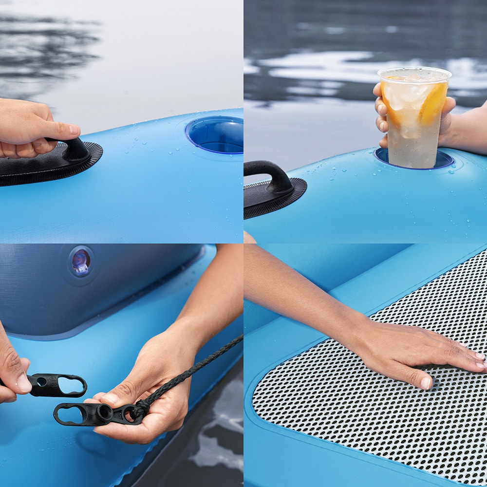 Bestway Day Drifter – Oppblåsbar badeøy 279 x 269 x 43 cm