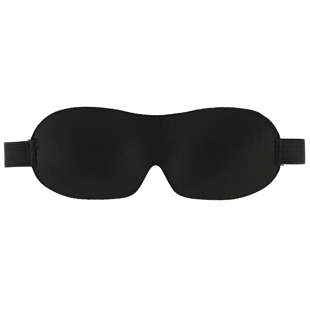 3D-formet sovemaske i justerbar design - svart