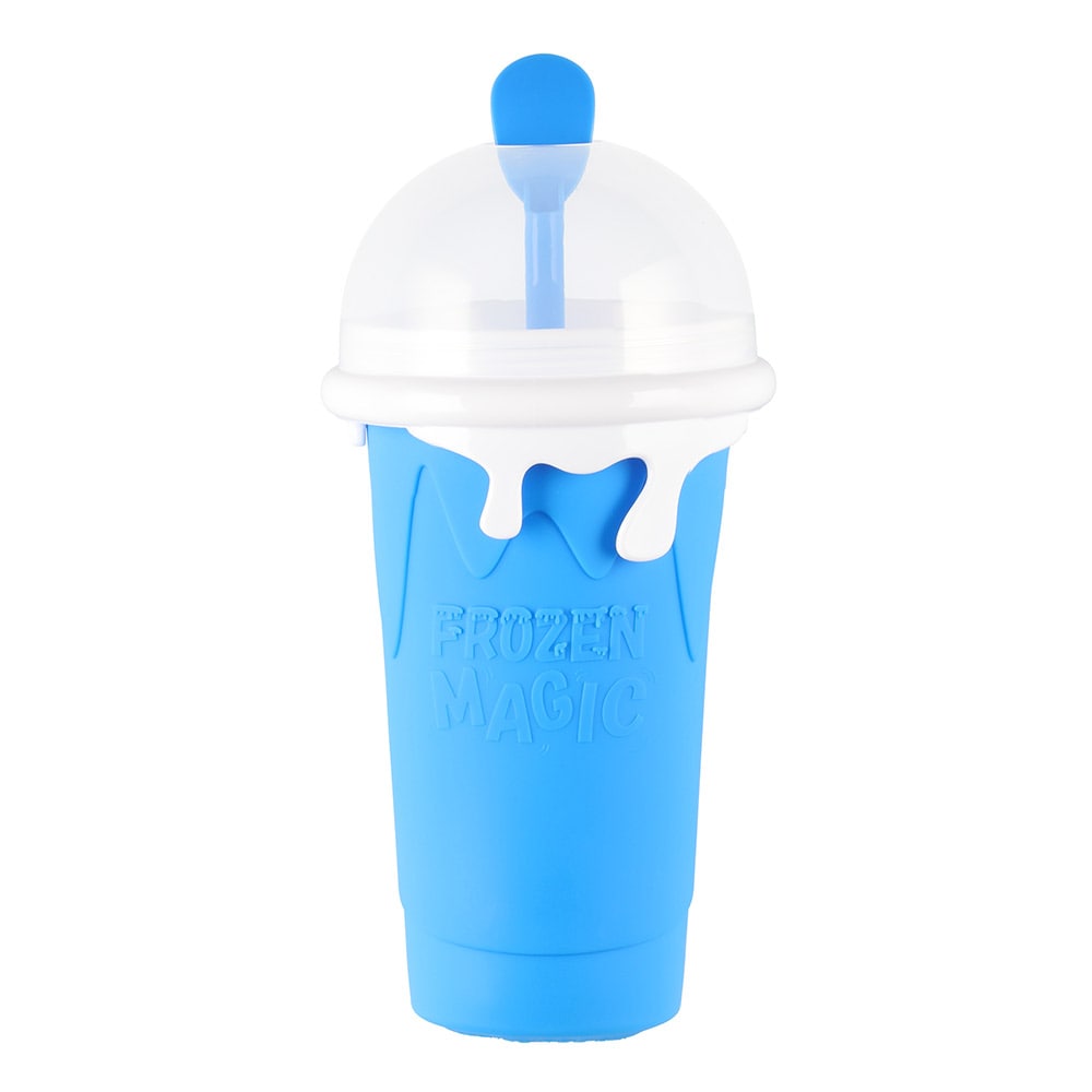 Slushy-kopp 50 cl med 2-i-1-skje og sugerør