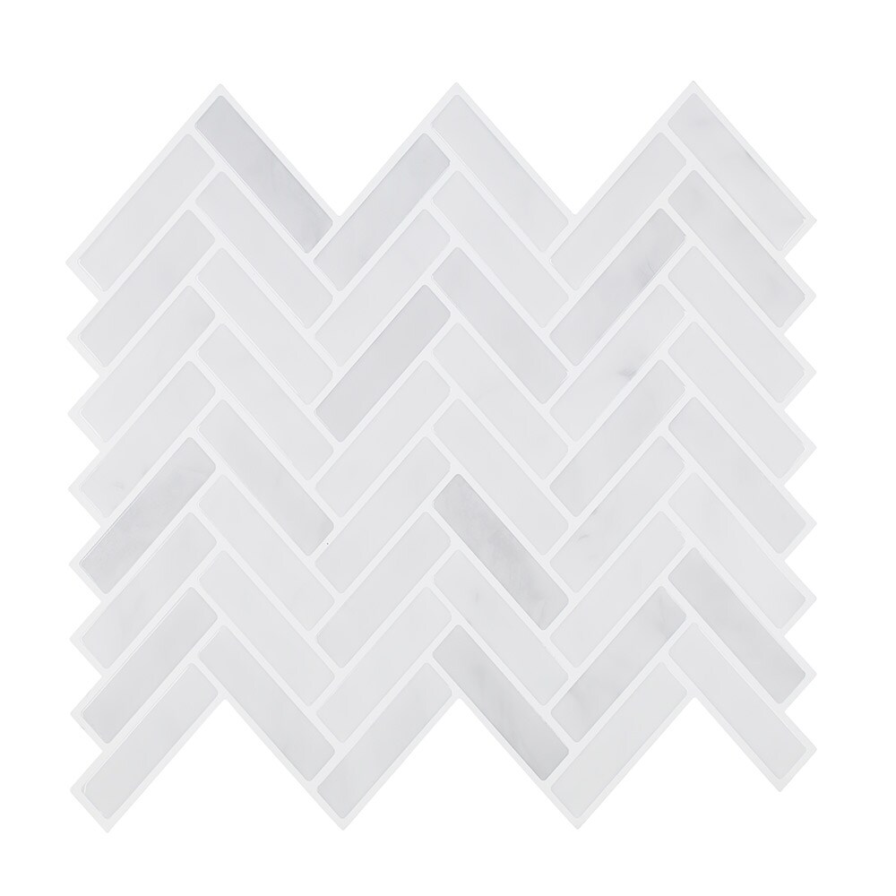 30 x 30 cm selvklebende flisklistremerke med marmormønster