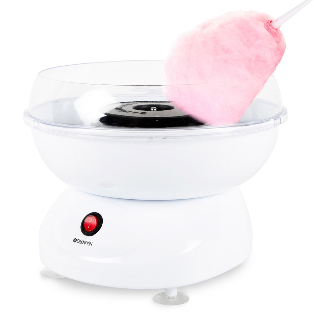 Champion sukkerspinnmaskin med 500 W effekt og avtakbar skål