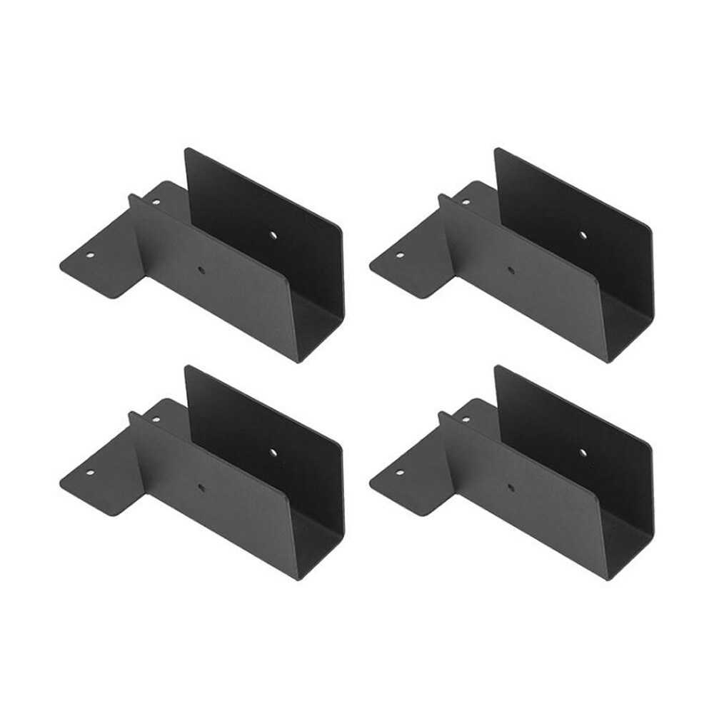 Bjelkesko for pergola i rustfritt stål, 4-pk