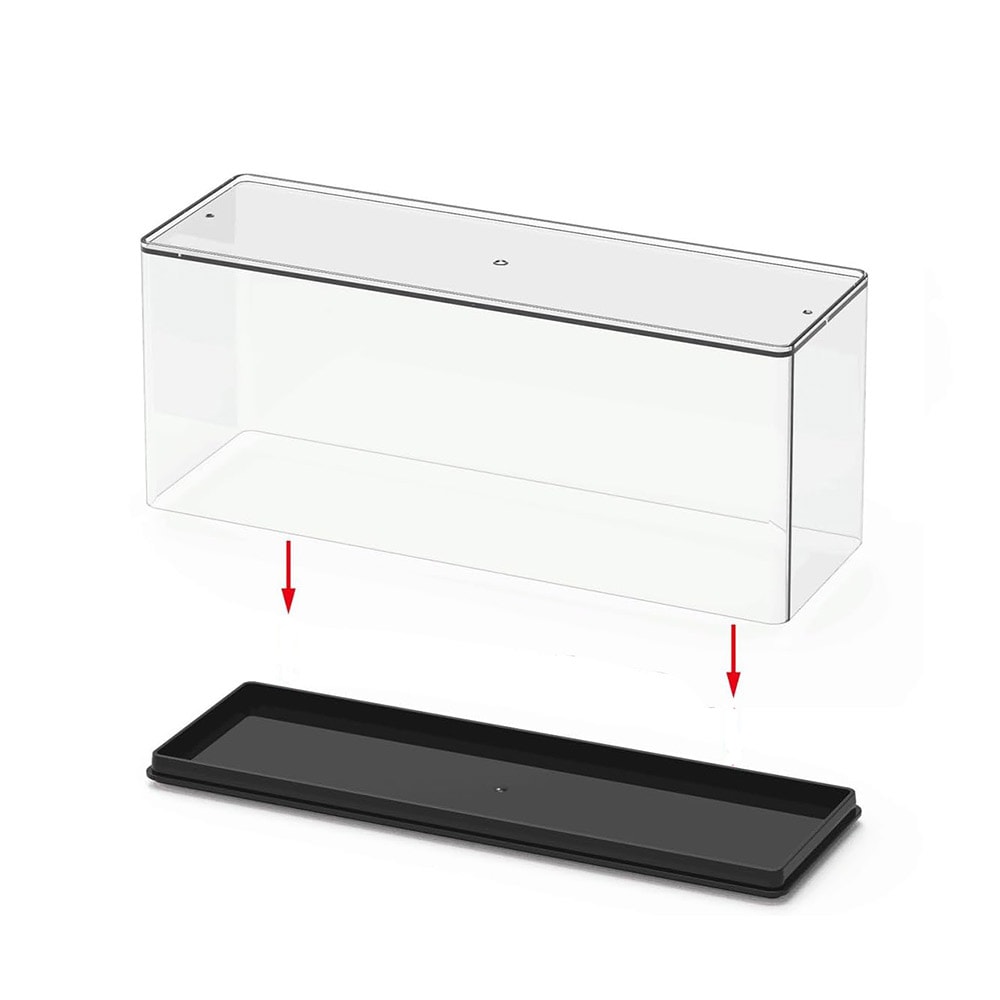 Displayboks for Lego-figurer 24,8 × 10,5 × 8 cm