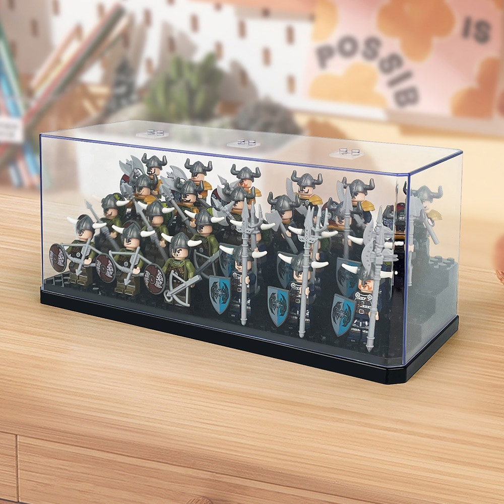 Displayboks for Lego-figurer 26,8 × 11,2 × 11,6 cm