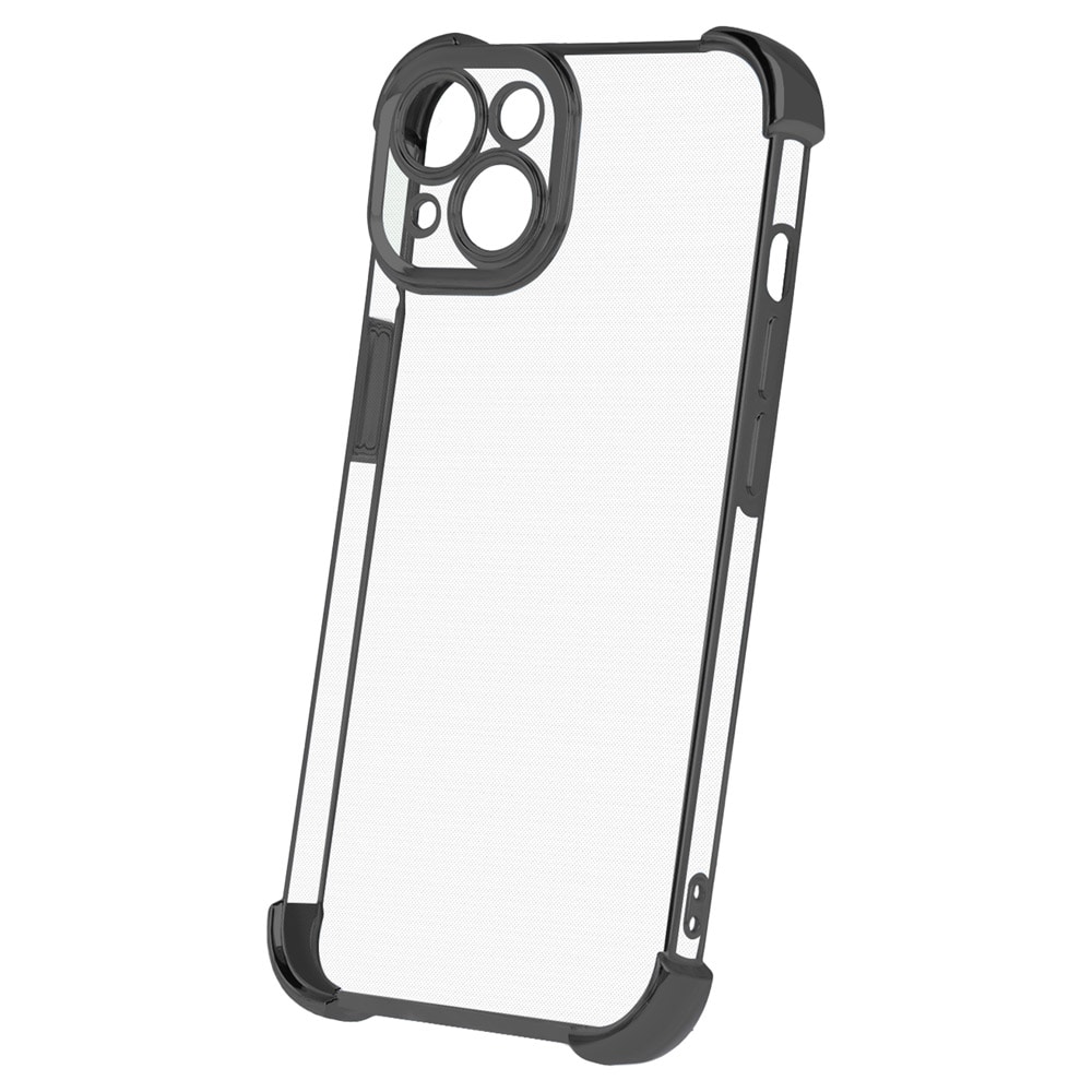 Støtsikkert bakre skall for iPhone 16e - Svart