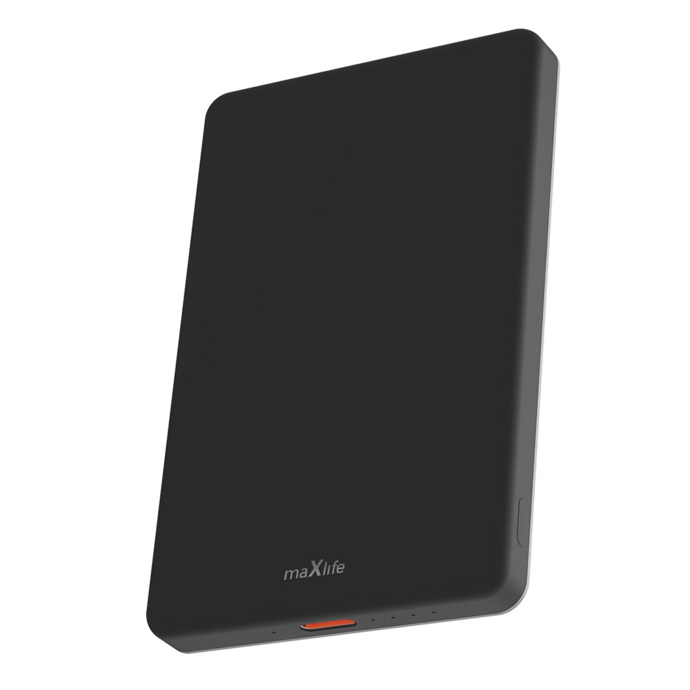 Maxlife Powerbank 5000mAh 20W PD med trådløs lading - Svart
