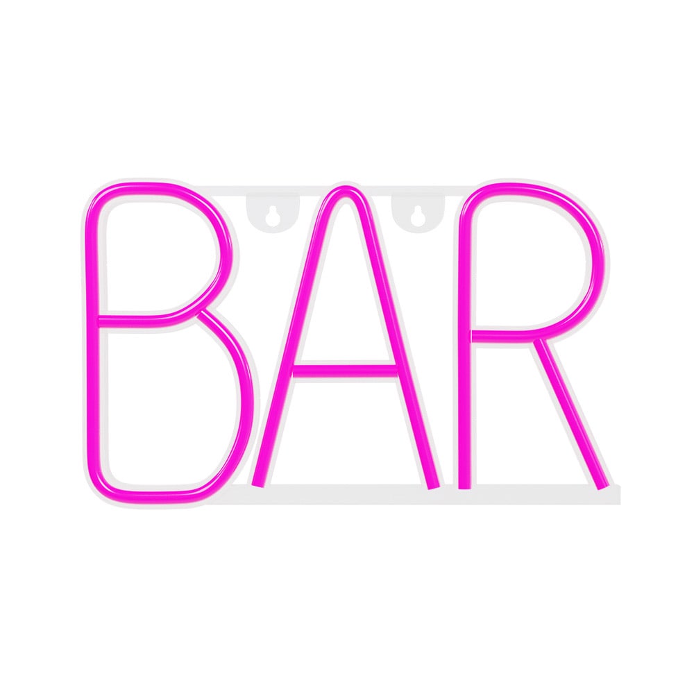 LED neonskilt "Bar" - Rosa