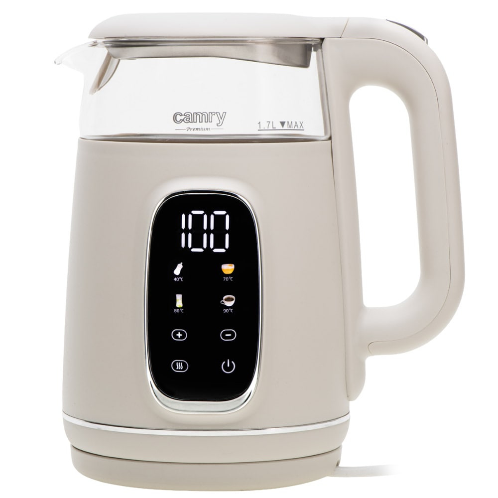 Vannkoker 1,7 liter med LED-display og justerbar temperatur