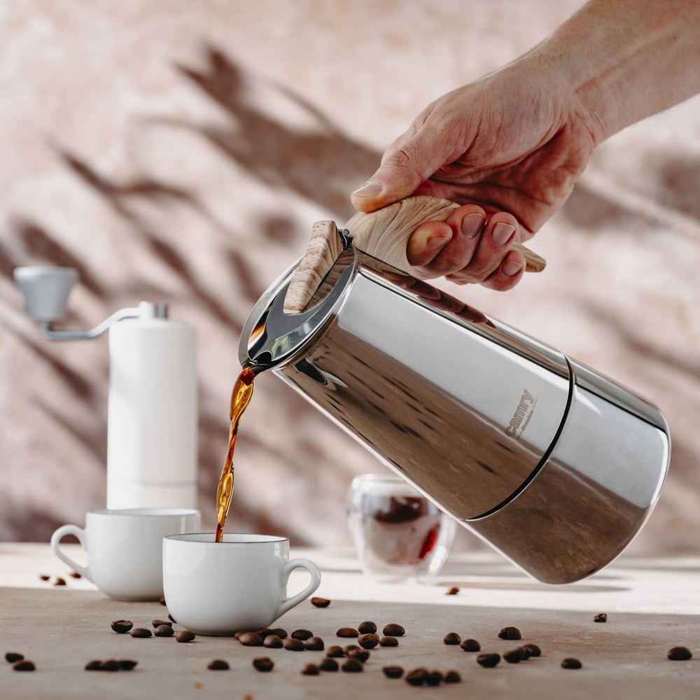 Espressokoker 320 ml i rustfritt stål – for induksjon og alle platetopper