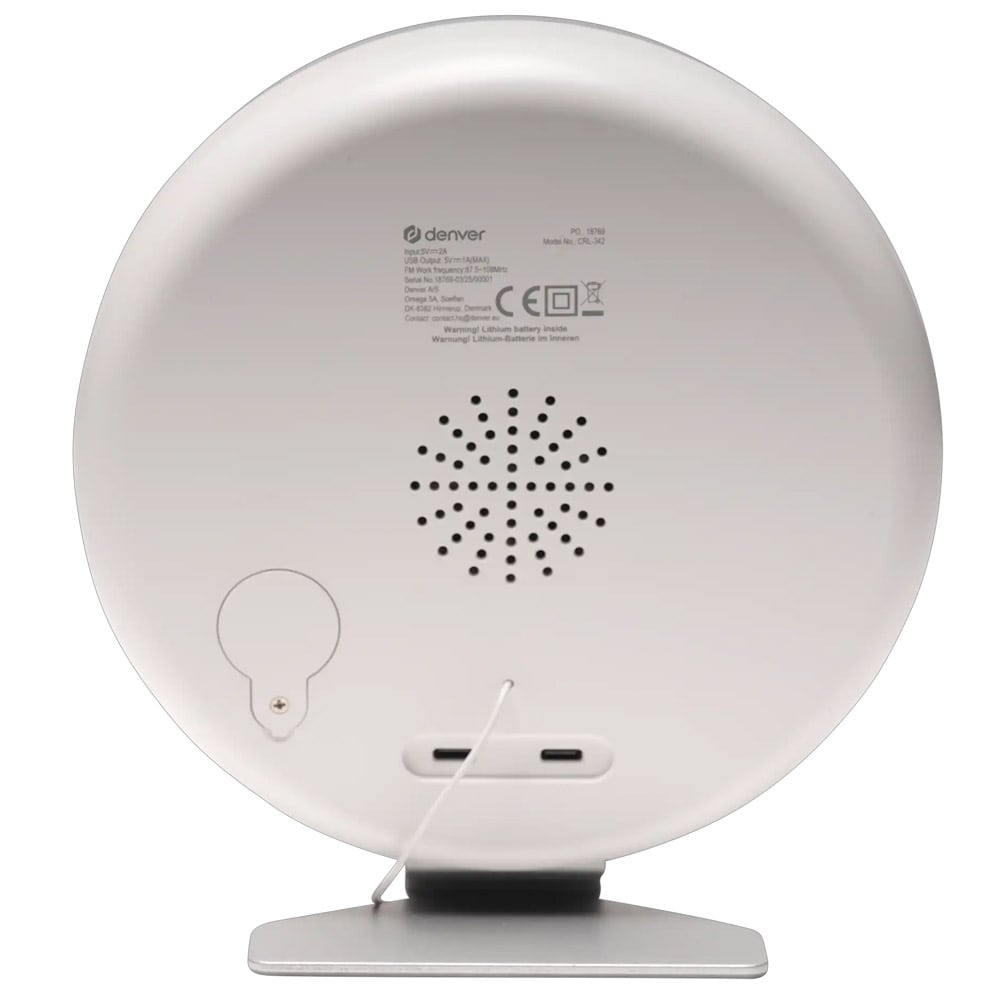 Wake-up light med FM-radio og dobbel alarm