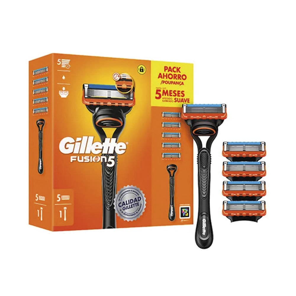 Gillette Fusion5 barberhøvel med 5 barberblader