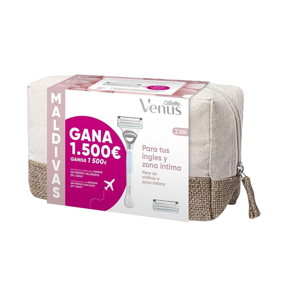 Gillette Venus Maldivas barbersett med 2 barberblader