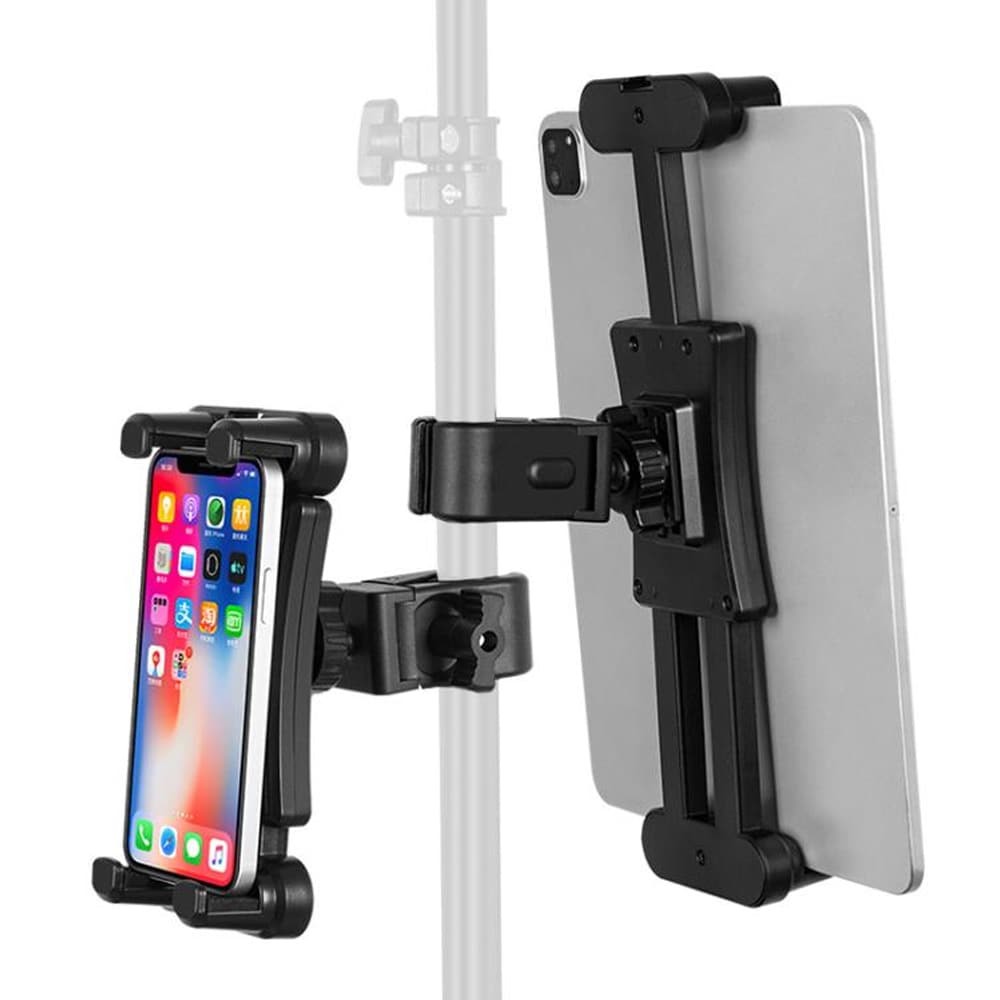 Justerbar 360-graders holder for nettbrett eller smarttelefon