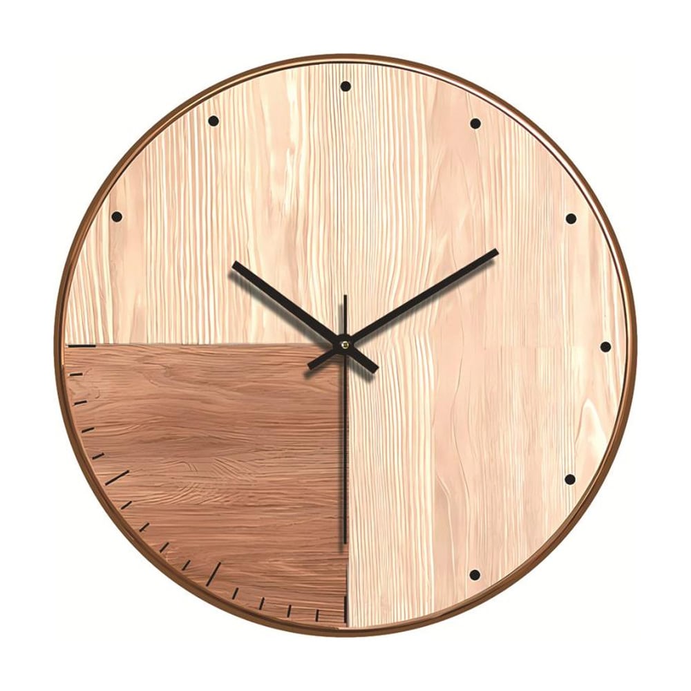 Veggklokke 30cm - Tre