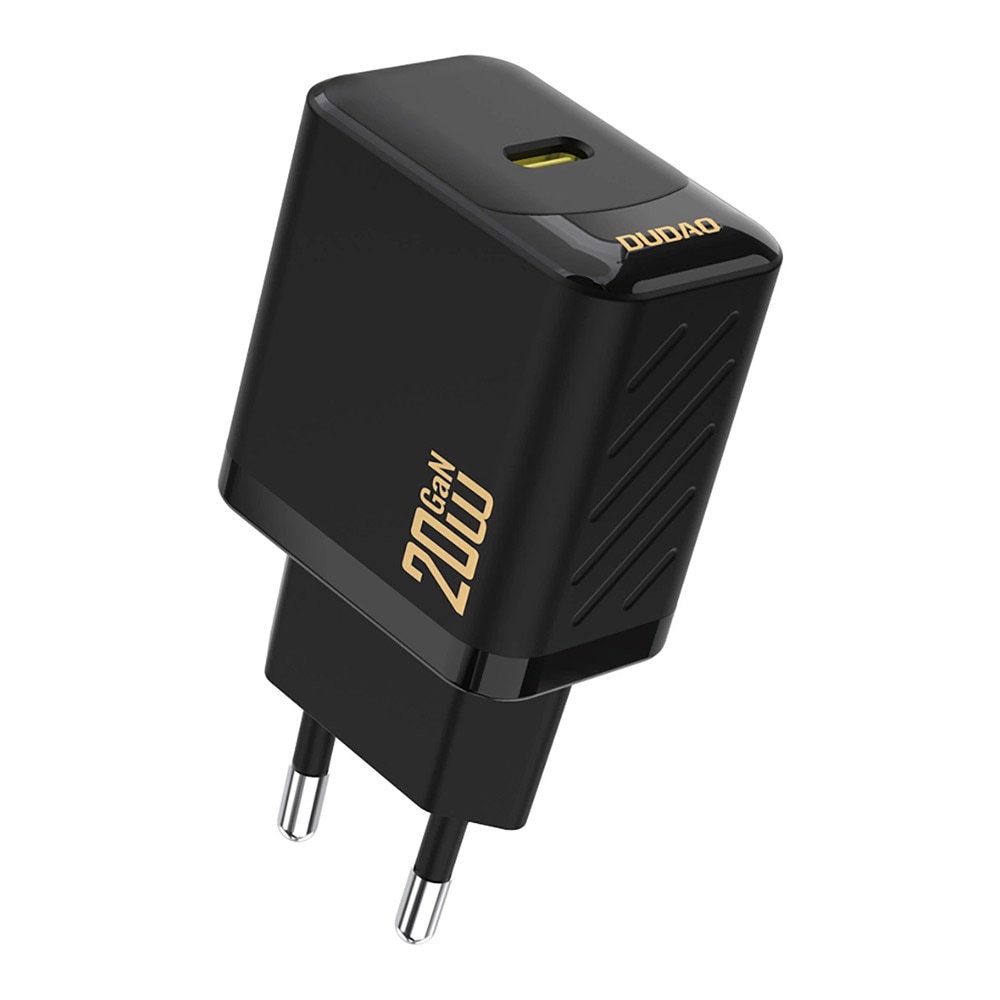 Dudao GaN USB-C vegglader 20W PD – Svart
