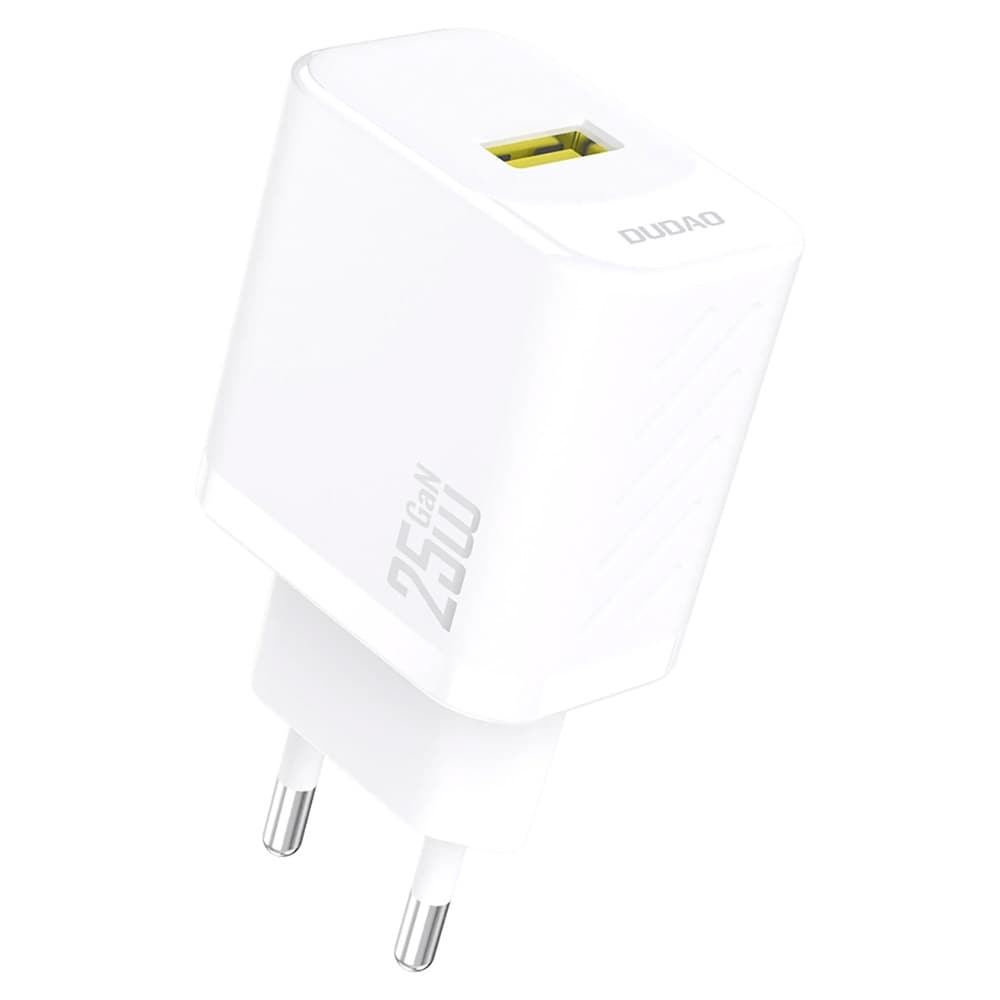 Dudao GaN USB-A hurtiglader 25W QC 3.0 – Svart
