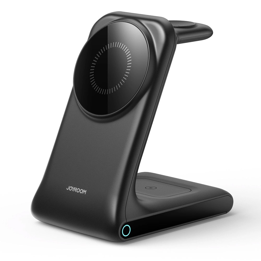 Joyroom 3-i-1 Ladestativ med MagSafe for iPhone, AirPods og Apple Watch – Svart