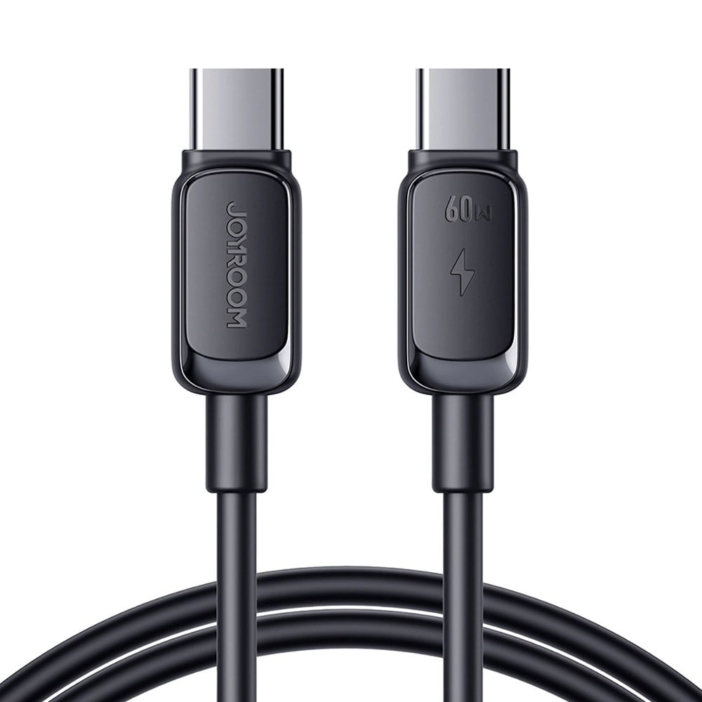 Joyroom USB-C-kabel 60 W for hurtiglading og data – 1,2 m, svart
