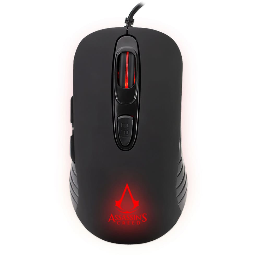 Assassin's Creed gamingmus – LED-belysning og 3600 DPI