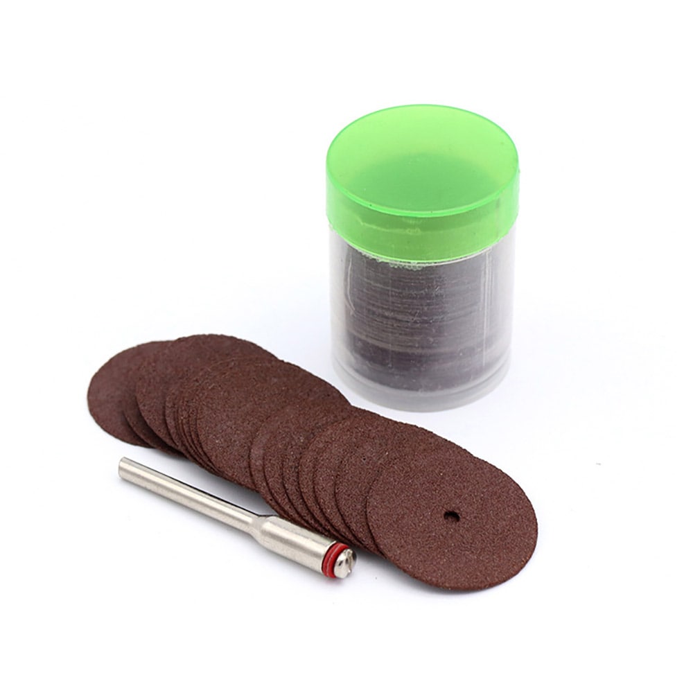 Sliperondeller av harpiks 36 stk. med 3 mm skaft