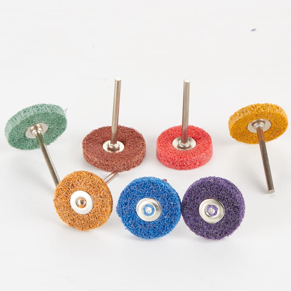 Slipebørster i nylon 24 stk. med 3 mm skaft