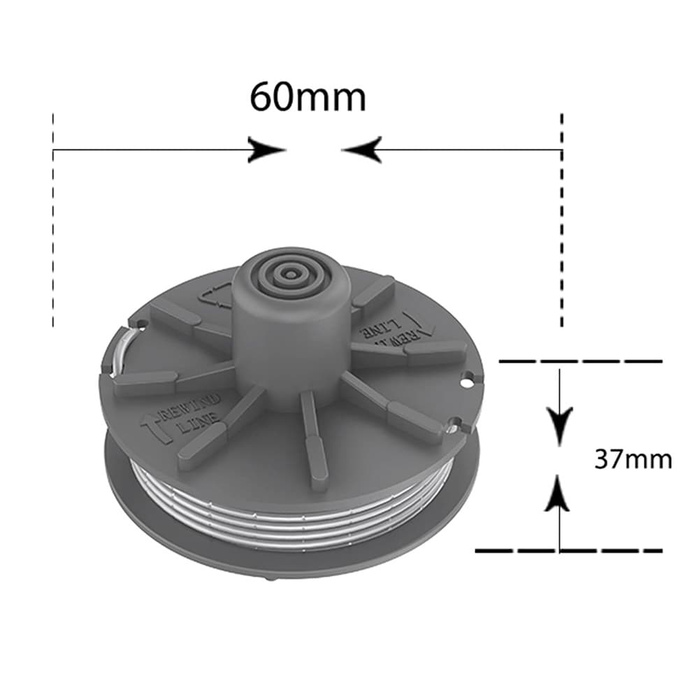 Trimmerspole for Gardena 5307-20 - 4-pakning
