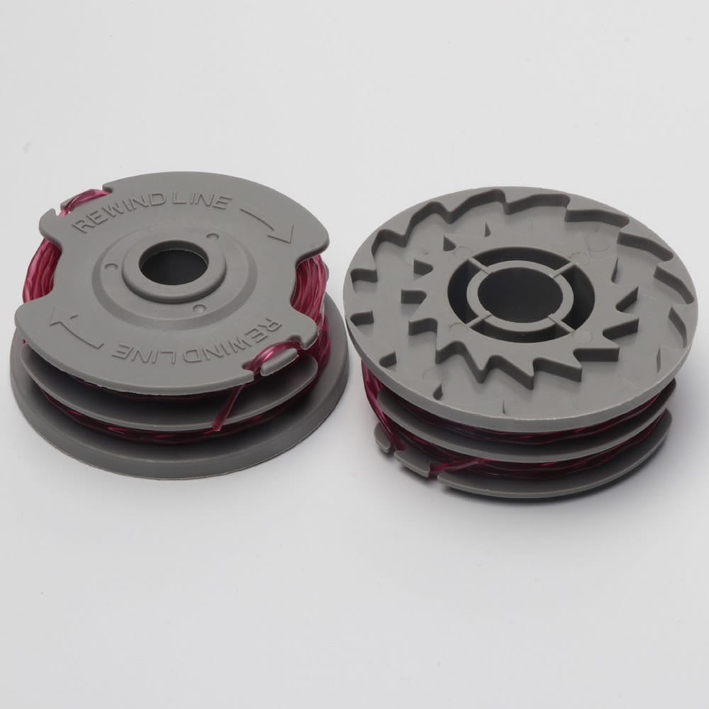 Trimmerspole og hette kompatibel med Flymo FLY021 & 513937190, 4-pakning + hette