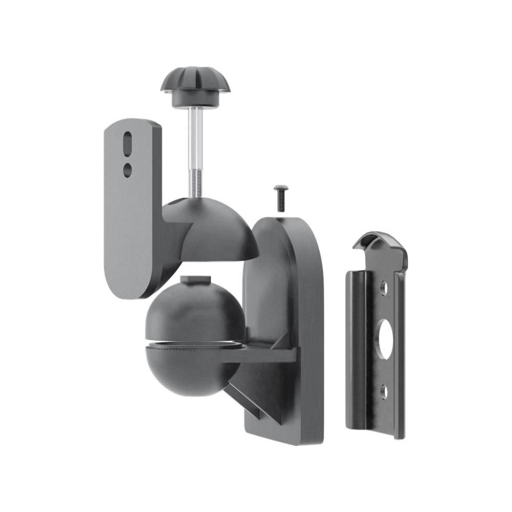 Veggmonterte høyttalerfester 4-pk – Svart