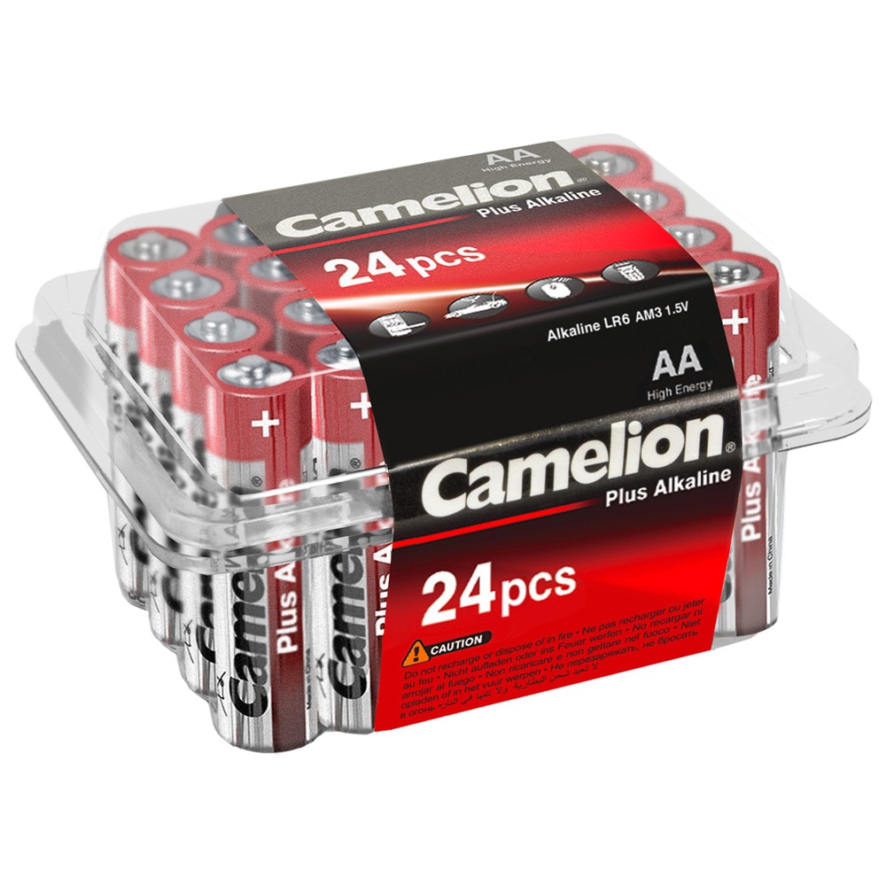 Camelion Plus Alkaline AA/LR6-batterier 1,5 V 24-pk