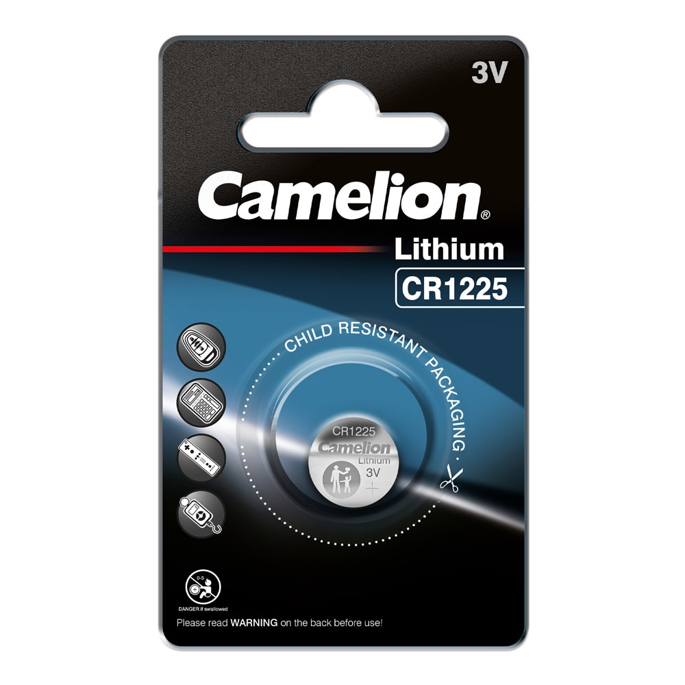 Camelion CR1225 litiumknappcellebatteri 3V 1-pk