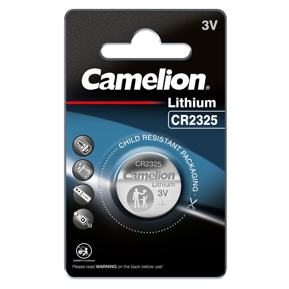 Camelion CR2325 litium knappcellebatteri 3V 190mAh 1-pk