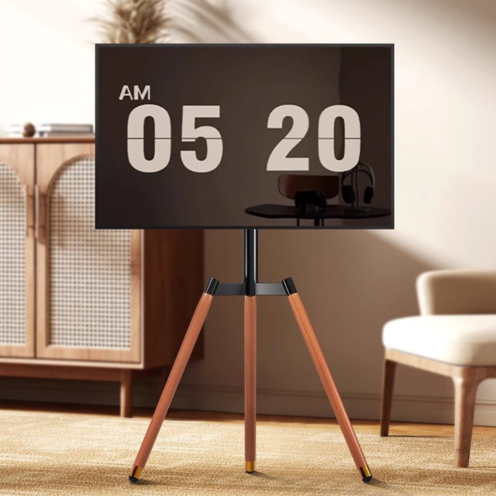 Gulvstående TV-brakett med treben for 37-65"