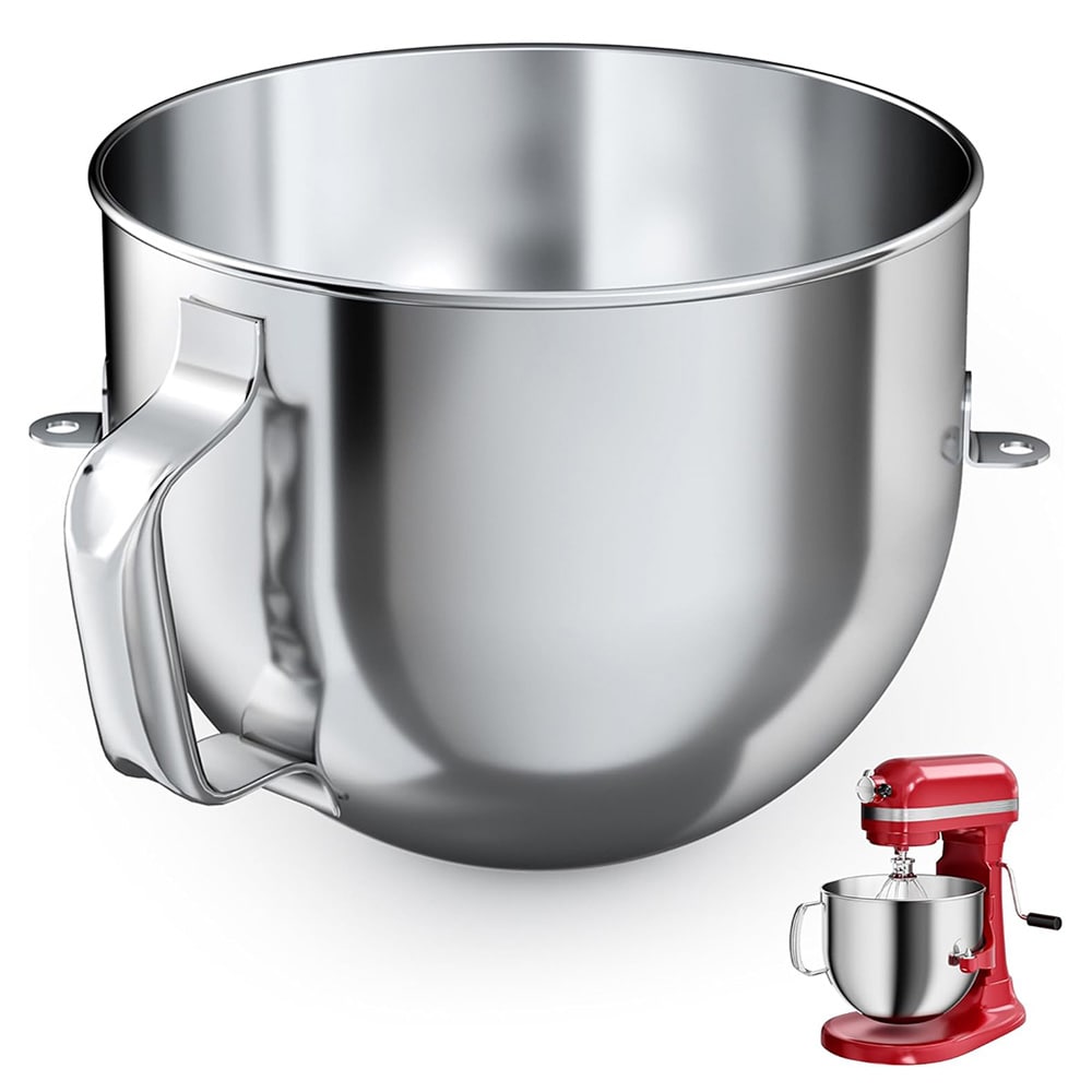 Blandeskål i rustfritt stål for KitchenAid 7 med sammenleggbart vippehode