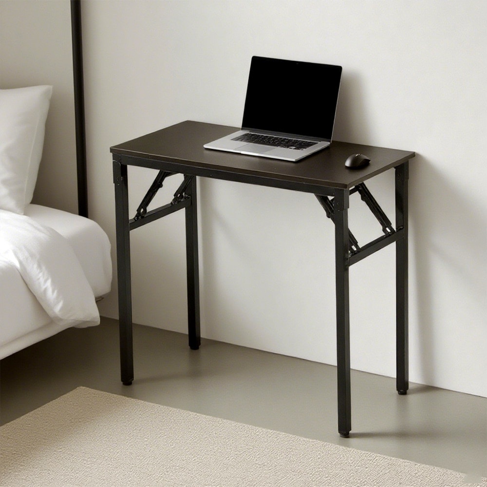 Sammenleggbart skrivebord 80x40x75cm - Svart Valnøtt