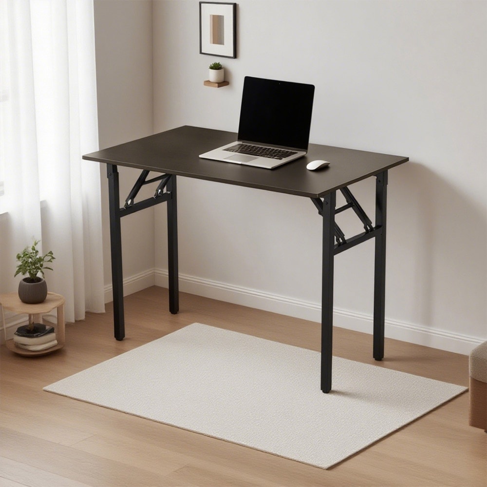 Sammenleggbart skrivebord 100x60x75cm - Svart Valnøtt
