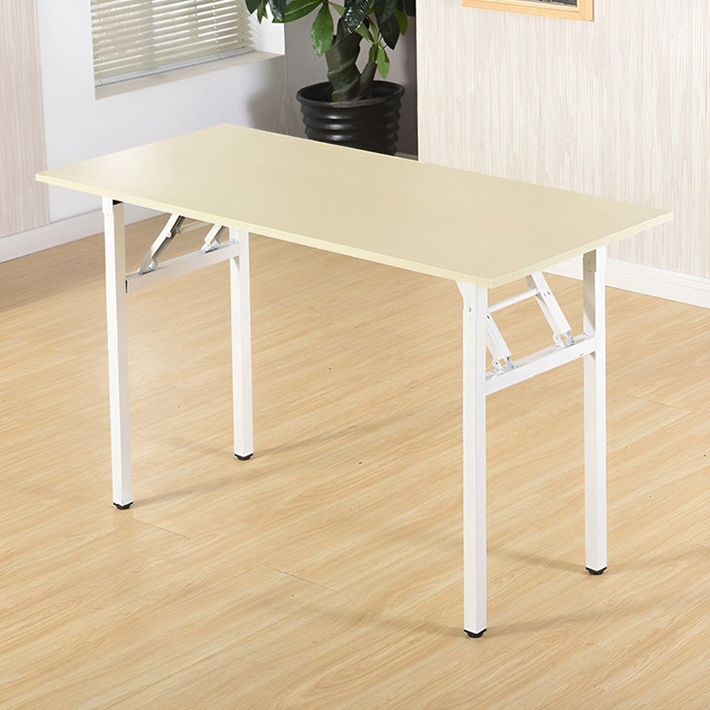 Sammenleggbart skrivebord 120x60x75cm - Hvit eik