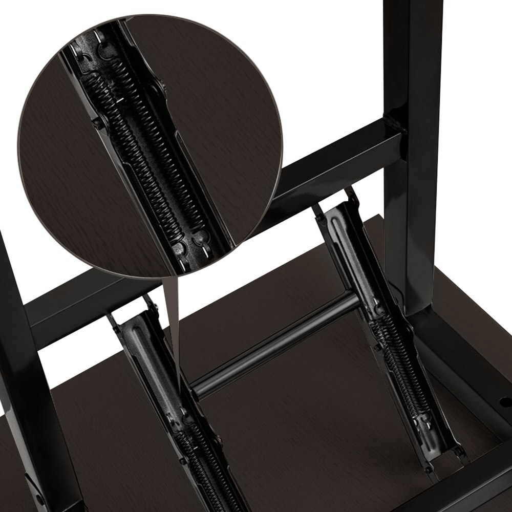 Sammenleggbart skrivebord 120x60x75cm - Svart Valnøtt