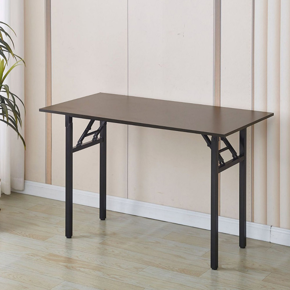 Sammenleggbart skrivebord 120x60x75cm - Svart Valnøtt