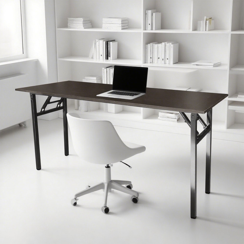 Sammenleggbart skrivebord 160x60x75cm - Svart Valnøtt