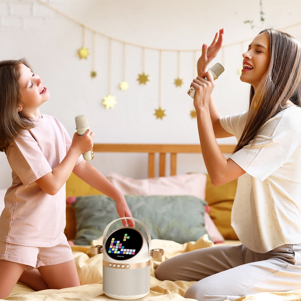Philips Trådløs karaokehøyttaler med 2 mikrofoner TAS2509WT/00