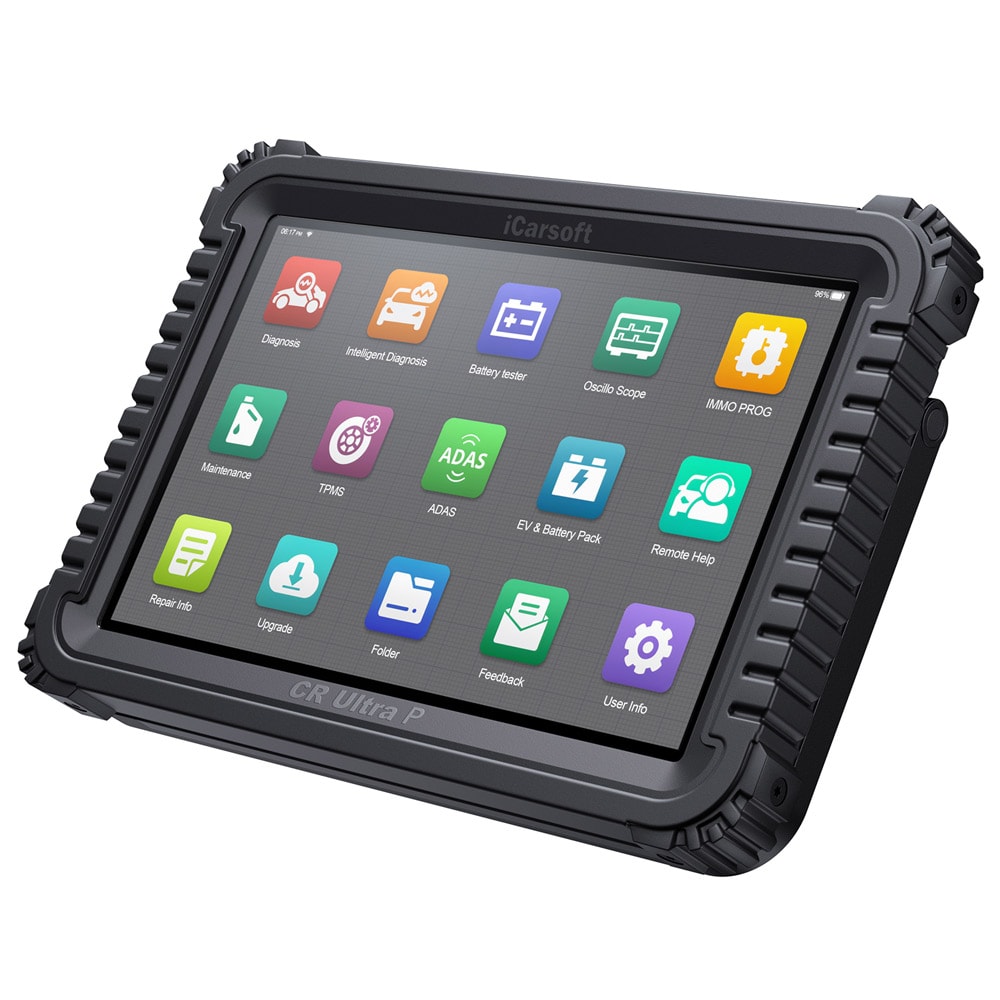 iCarsoft CR Ultra P Performance med J2534-støtte og 10,1" HD-berøringsskjerm