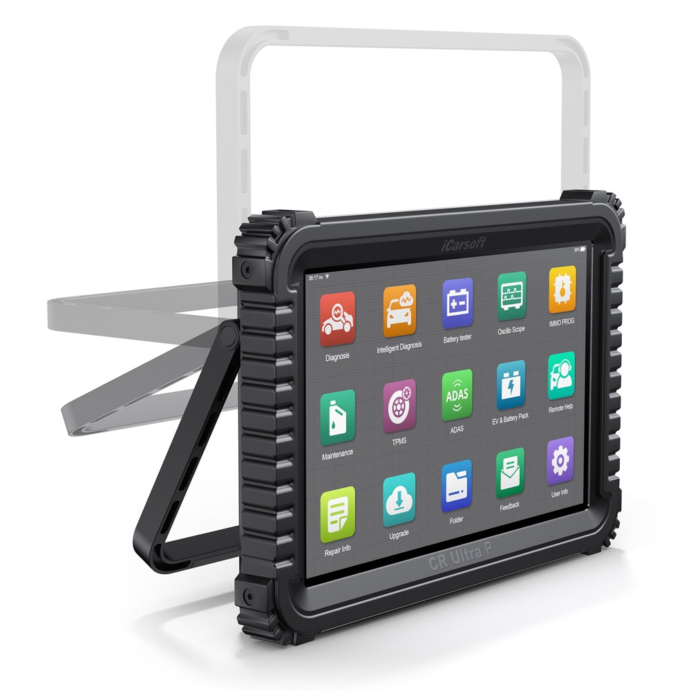 iCarsoft CR Ultra P Performance med J2534-støtte og 10,1" HD-berøringsskjerm