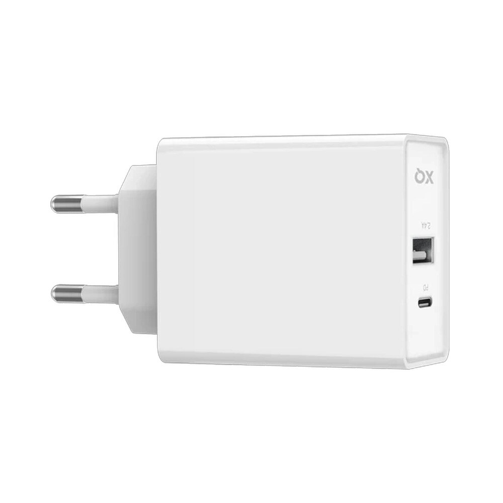 Freenet vegglader med USB-C og USB 30W - hvit