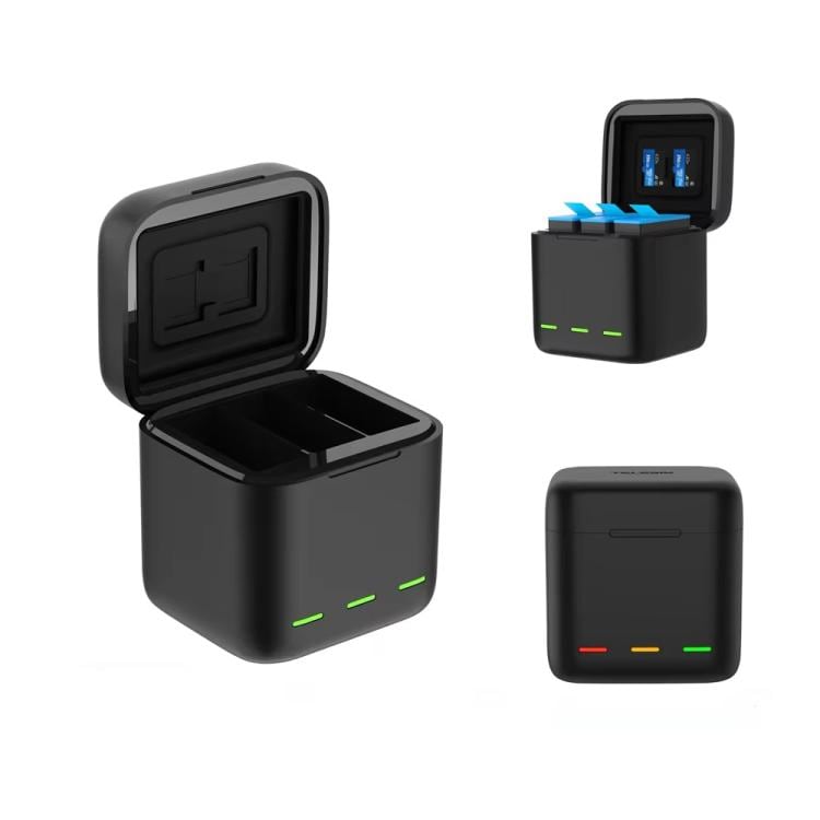 Batterilader til GoPro HERO13 Black - lader 3 batterier