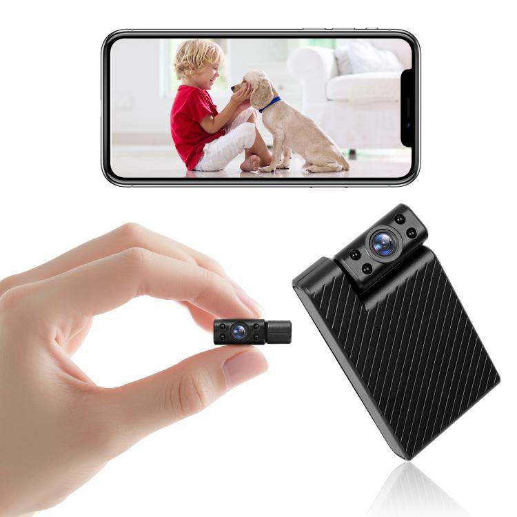 Minikamera med 1080P HD WiFi-videoopptak - Svart