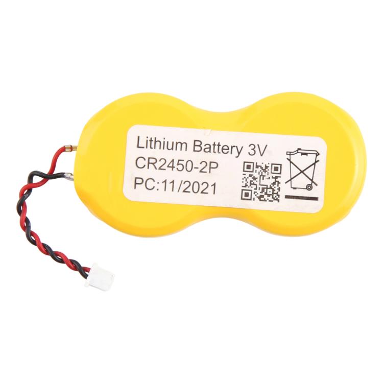 CR2450-2P knappcellebatteri 3V 1100mAh med kabel
