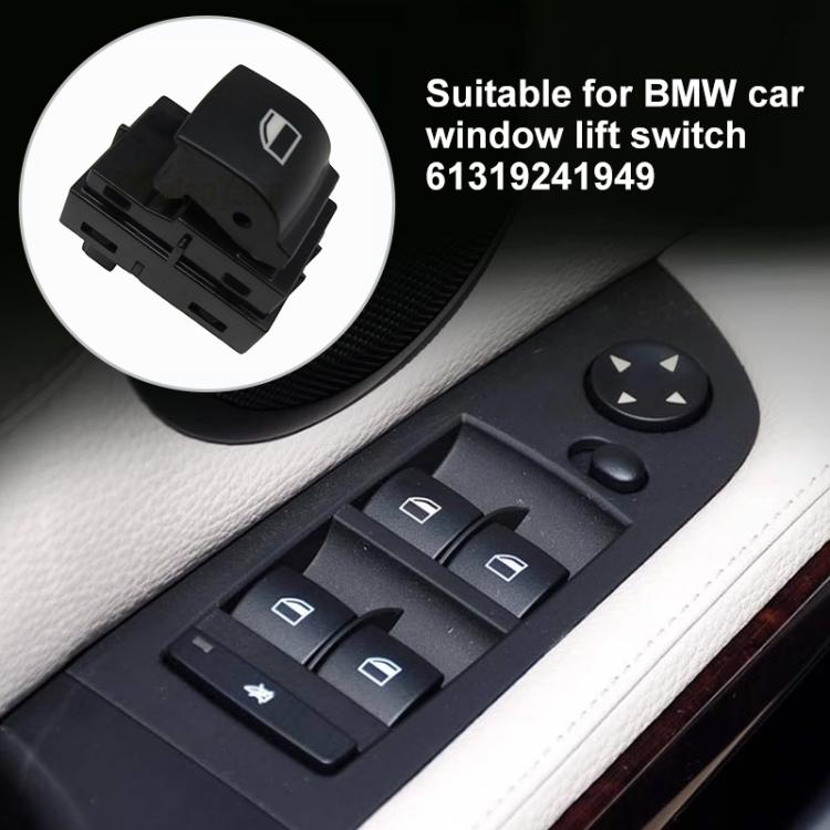 Bryter for elektrisk heis til BMW - Erstatter 61319241949 - Svart