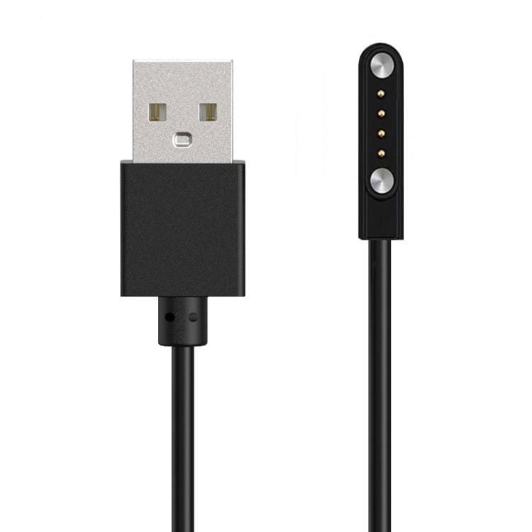 Magnetisk USB-ladekabel til smartklokker 60 cm – Svart